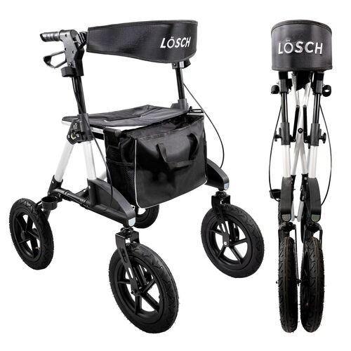 Premium Outdoor Rollator TABAS Luftbereift Weiß, 1 st, LÖSCH REHA