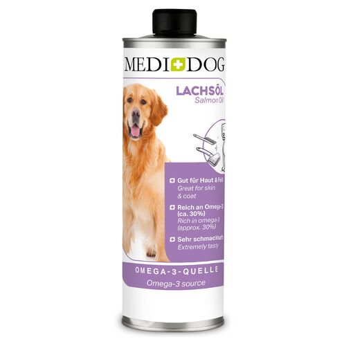 MEDIDOG Lachsöl, 1000 ml, MEDIDOG