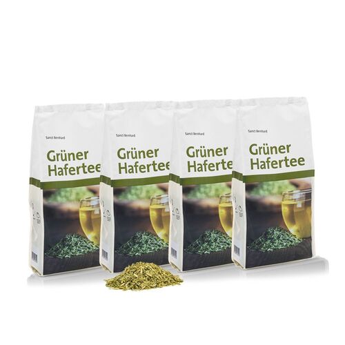 Sanct Bernhard Grüner Hafertee, 4x250 g, Kräuterhaus Sanct Bernhard