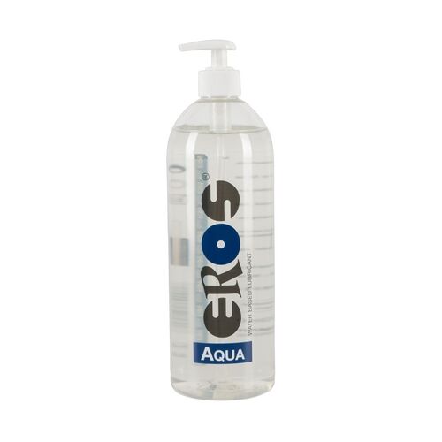 Gleitgel &bdquo;Aqua&ldquo; auf Wasserbasis | Latexkondomsicher | Eros, 1 l, Eros