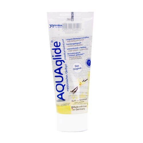 AQUAglide - Gleitgel mit Geschmack Vanille, 100 ml, AQUAglide