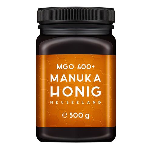 MELPURA Manuka Honig MGO 400+ aus Neuseeland mit zertifiziertem, natürlichem Methylglyoxal-Gehalt, 500 g, MELPURA