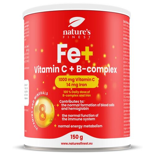 Nature's Finest Eisen + Vitamin C + B-Komplex, 150 g, nature’s Finest