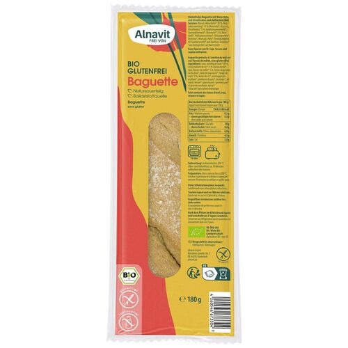 Alnavit Baguette Bio glutenfrei, 180 g, Alnavit