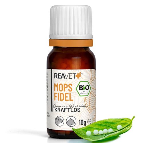 BIO Bachblüten Globuli - Mops Fidel - ReaVET, 10 g, ReaVET