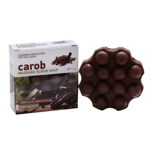 Olive-Spa - Scrub Massage Seife mit Johannisbrotöl, 110 g, Olive-Spa