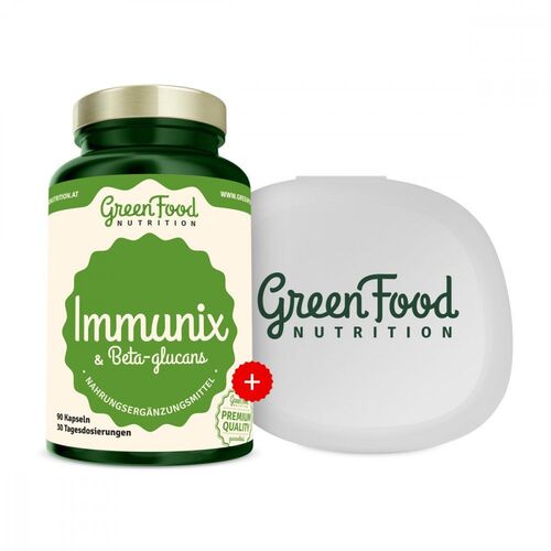 GreenFood Nutrition Immunix & Beta-Glucane + Kapselbehälter 90 St Kapseln, 90 st, GreenFood Nutrition