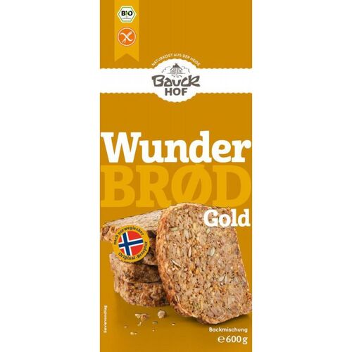 Bauckhof - Wunderbrød Gold glutenfrei Bio, 600 g, Bauckhof