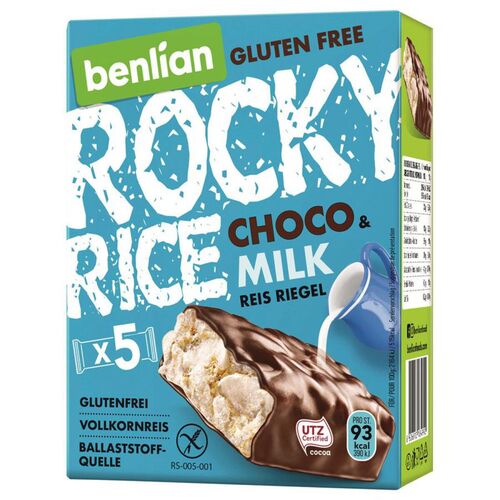 Benlian Rocky Rice Choco & Milk glutenfrei, 90 g, Benlian