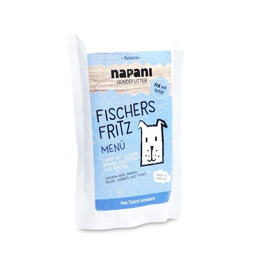 napani Menü für Hunde Fischers Fritz, 150 g, Napani