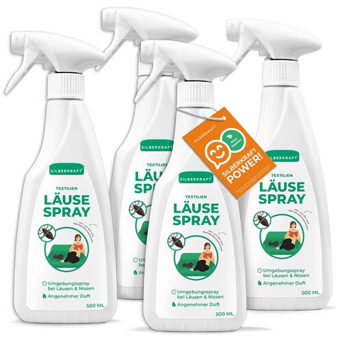SILBEKRAFT Läusespray, 4x500 ml, Silberkraft