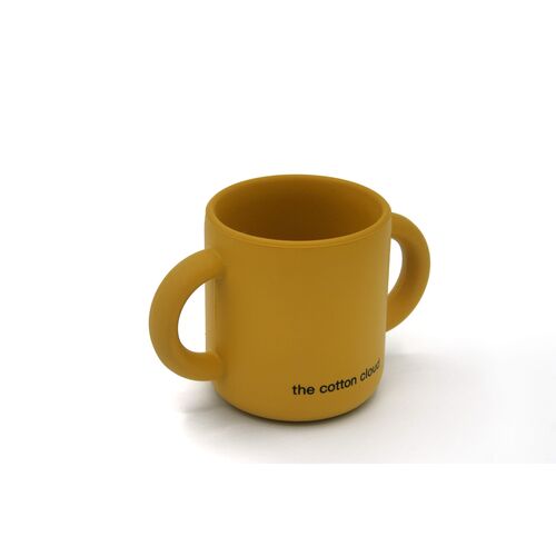 the cotton cloud Becher aus Silikon Mustard, 1 Stk., the cotton cloud