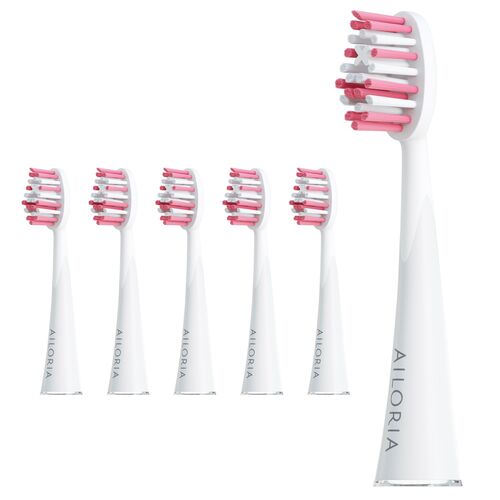 AILORIA SHINE BRIGHT Extra Clean Ersatzbürstenköpfe 6er Set, 1 Stk., AILORIA