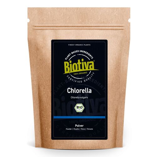 Biotiva Chlorella Pulver Bio, 100 g, Biotiva