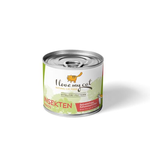 I love my cat Katzenfutter Nass mit Insekten, 200 g, I love my cat