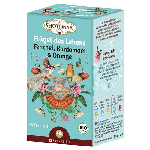 Shoti Maa Bio Flügel des Lebens Tee Beutel, 16 Stk., Shoti Maa