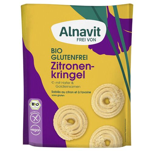 Alnavit Zitonenkringel glutenfrei, 125 g, Alnavit