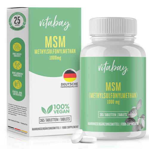 Vitabay MSM 1000 MG, 365 Stk., Vitabay