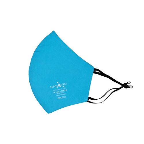 Nanovio FFP2 Maske wiederverwendbar I Türkis I Nano Maske aus Europa, 1 Stk., Nanovio