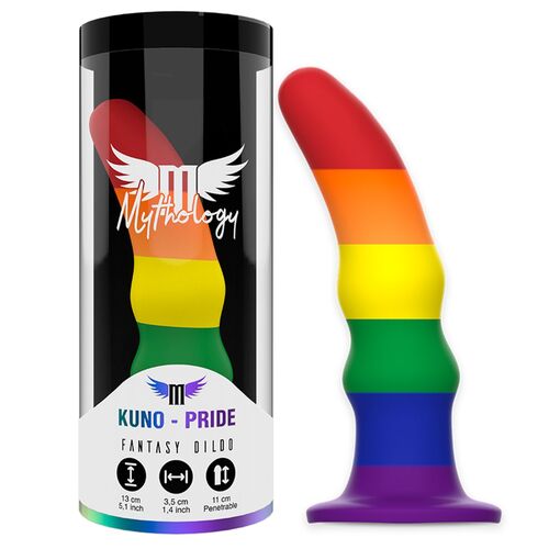 Dildo "Kuno Pride" mit Saugfuß, Größe S, 1 Stk., Mythology Fantasy Dildo