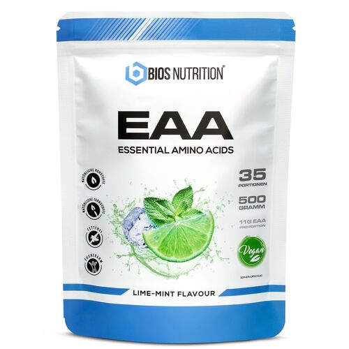 Bios Nutrition EAA Pulver - essentielle Aminosäuren ohne schlechten Nachgeschmack 500 g, 500 G, Bios Nutrition