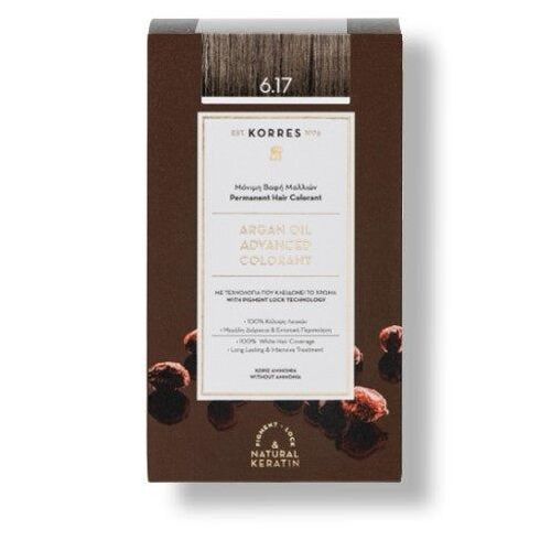 KORRES Arganöl - Hochentwickelte Haarcoloration (Dunkelblond Beige 6.17), 145 ml, KORRES