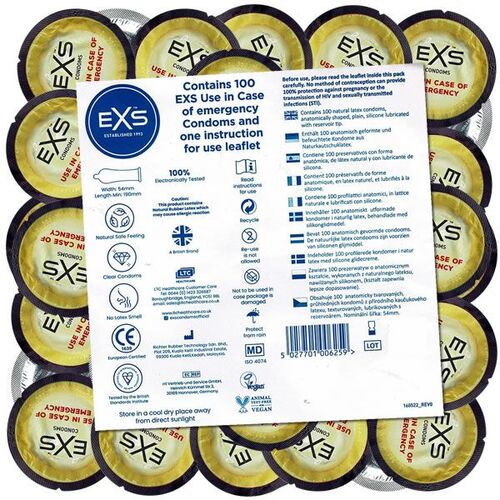EXS *Emergency*, 100 Stk., EXS Condoms