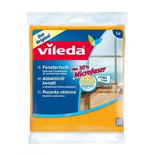 VILEDA Fenstertuch 30% Microfaser 39x36cm, 1 Stk., Vileda