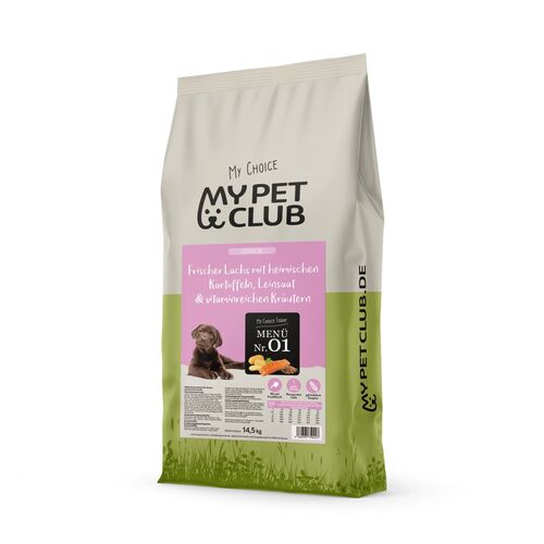 MyPetClub getreidefreies Premium Welpen & Junior Trockenfutter, 1x8 kg, MyPetClub