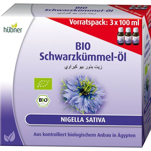 Hübner Schwarzkümmelöl, bio, 300 ml, hübner