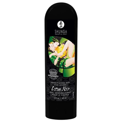 Stimulierendes Pflegegel „Lotus Noir“ für Penis und Klitoris | Intensive Orgasmen | Shunga, 60 ml, Shunga