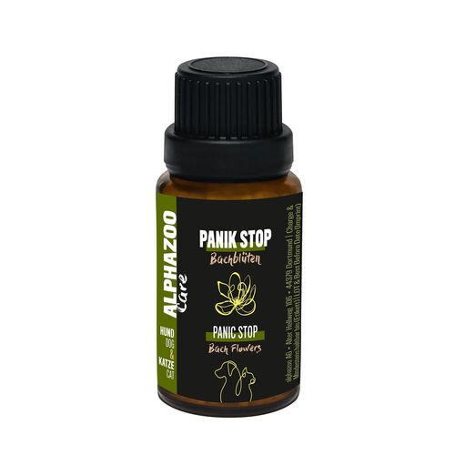 Alphazoo Panik-Stop Bachblüten, Globuli für Hunde und Katzen 15 g, 15 G, alphazoo