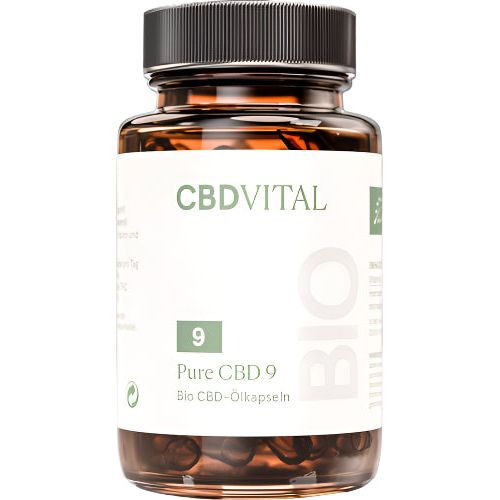 PURE CBD 9 (5%) Kapseln, 60 Stk., CBDVITAL