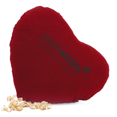 ZirbenKissen Herz Rot 40x40 cm 1 St, 1 stk, Zirbenfamilie
