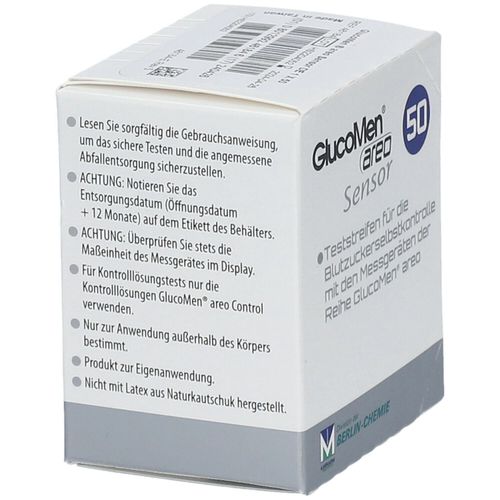 Glucomen areo Sensor Teststreifen 50 St, 50 stk, axicorp Pharma