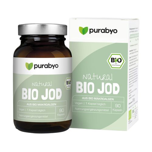 Purabyo Bio Jod Kapseln 90 St, 90 stk, purabyo