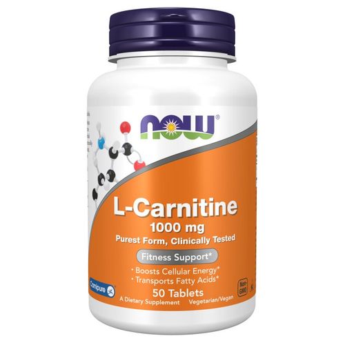 Now Foods L-Carnitin 1000 mg 50 St, 50 stk, NOW FOODS