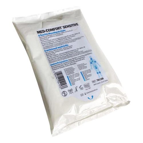 AMPri Med Comfort feuchte Waschhandschuhe mit Aloe Vera 8 Stück St, 8 stk, Superdry