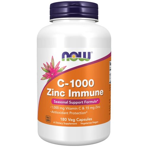 Now Foods C-1000 Zinc Immune 180 St, 180 stk, NOW FOODS