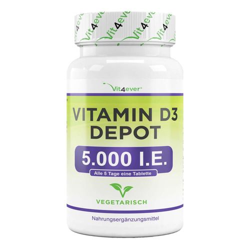 vit4ever Vitamin D3 Depot 5000 I.e. 70 g Tabletten, 70 g, vit4ever