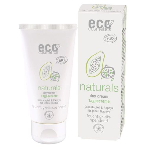 eco cosmetics Naturals Day Tagescreme mit Granatapfel und Papaya 50ml 50 ml Creme, 50 ml, eco cosmetics
