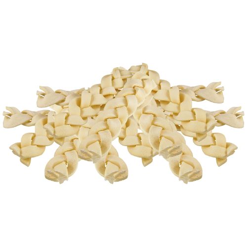 Schecker Kausnack - Rinderhaut Kauzöpfe 0,5 kg Futter, 0,5 kg, Schecker