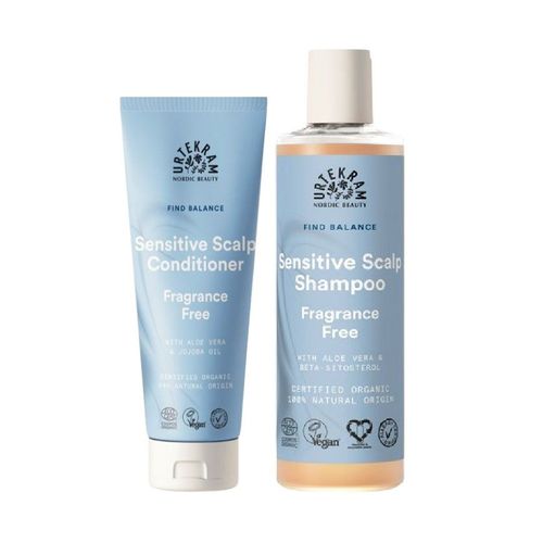 Urtekram Haar Shampoo und Conditioner Set Sensitiv für sensible Kopfhaut 2 St, 2 stk, Urtekram