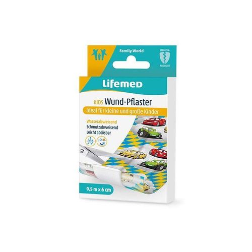 Lifemed Wund-Pflaster 0,5 m x 6 cm farbig Autos 120 St, 120 stk, Lifemed
