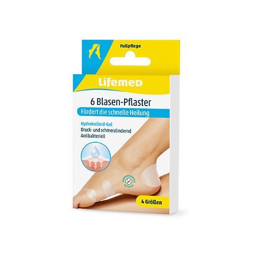 Lifemed Blasen-Pflaster transparent 4 Gr&ouml;&szlig;en 120 St, 120 stk, Lifemed