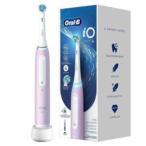 Oral-B iO 4 iO4 Elektrische Zahnb&uuml;rste/Electric Toothbrush, Magnet-Technologie, Putzmodi f&uuml;r Zah 1 St, 1 stk, Braun