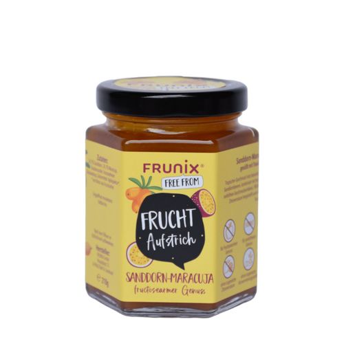 Frunix Fruchtaufstrich Sanddorn-Maracuja 0,21 kg Brotaufstrich, 0,21 kg, FRUNIX