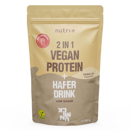 Unmilk nutri+ 2 in 1 Vegan Protein + Haferdrink 500 g Pulver, 500 g, Nutri+