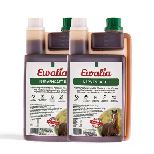 Ewalia Nervensaft II für Pferde Doppelpack 2x1 l, 2 l, Ewalia