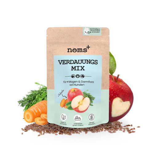 noms+ Verdauungsmix für Hunde & Katzen als Probiotikum Magen- Darmflora 150 g Pulver, 150 g, noms+
